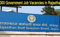 3000 Government Job Vacancies in Rajasthan