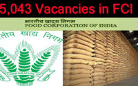 5,043 Job Vacancies in Food Corporation of India (FCI)