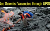 Geo Scientist Vacancies through Union Public Service Commission